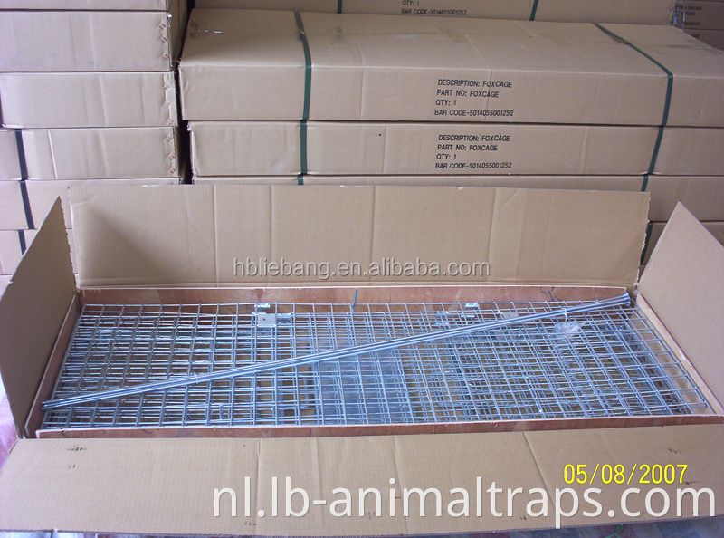 Humane opvouwbare levende dierenval Cage Fox Traps te koop